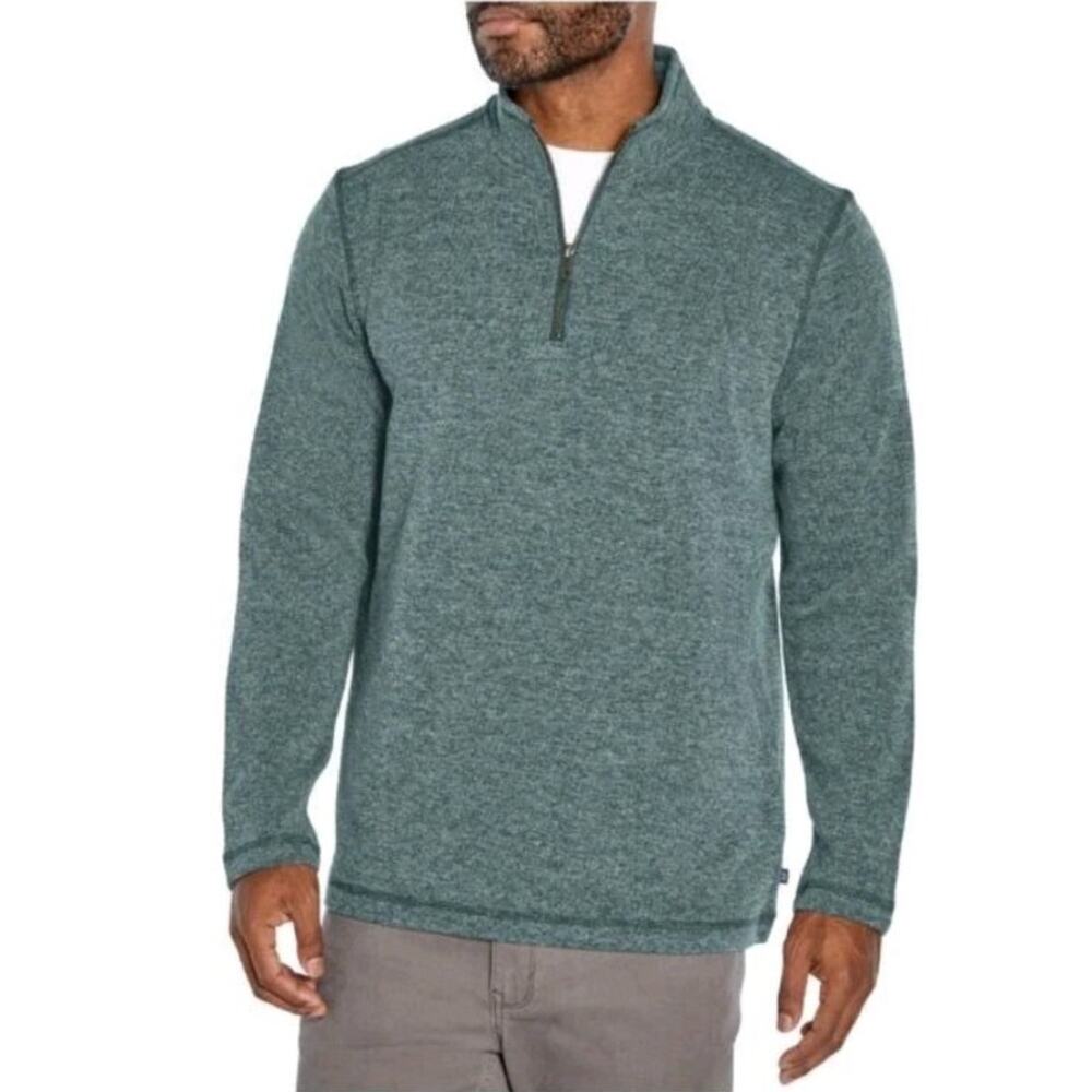 Gap Men's Long Sleeve Half Zip Mock Neck Sweater in the color June Bug size smal